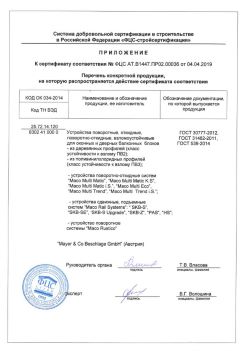 2019.04.04 Можга - Приложение к сертификату устройства поворотные, откидные, поворотно-откидные, взломоустойчивые. ГОСТ 30777-2012